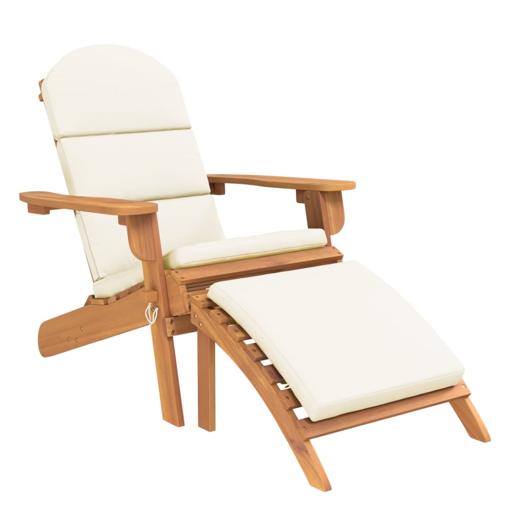 3 Piece Adirondack Garden Lounge Set Solid Wood Acacia