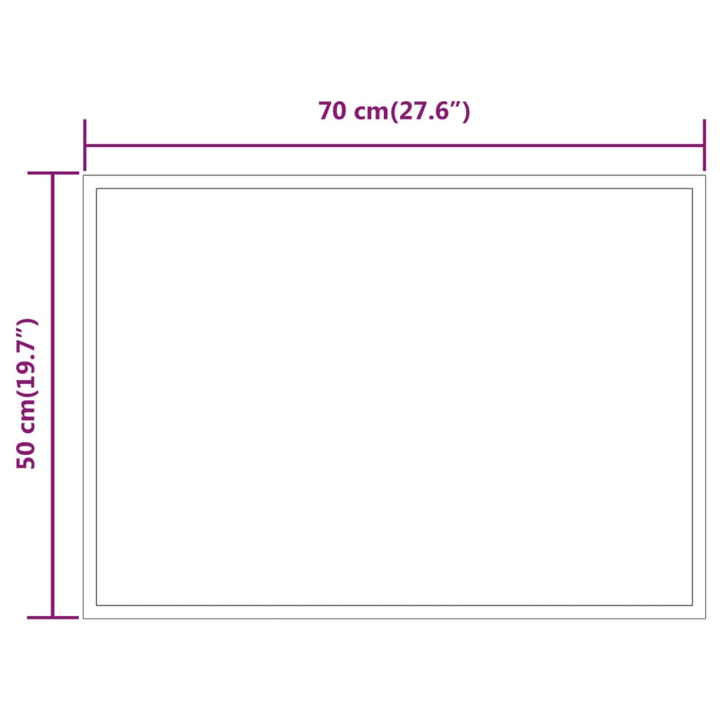 LED Bathroom Mirror 50x70 cm