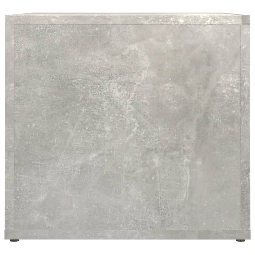 Bedside Table Concrete Grey 41x40x36 cm Engineered Wood