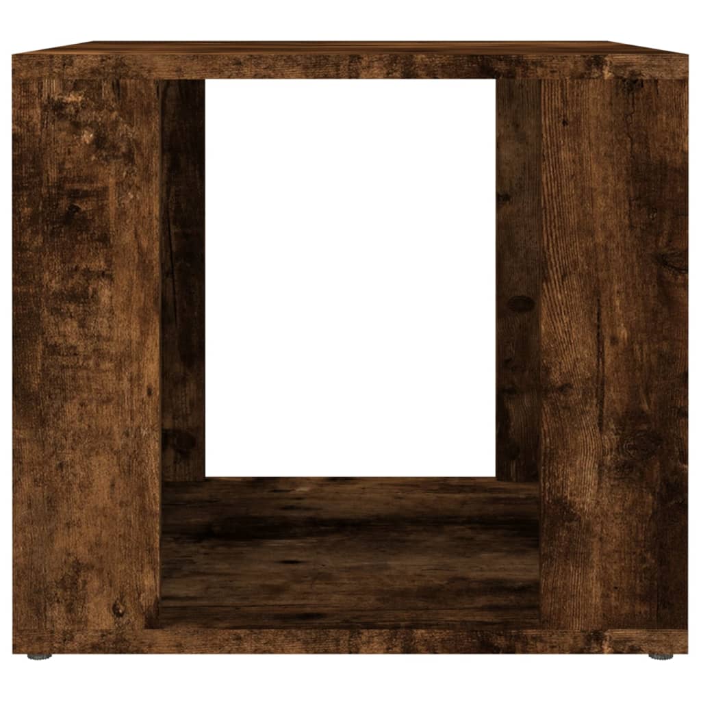 Bedside Table Smoked Oak 41x40x36 cm Engineered Wood