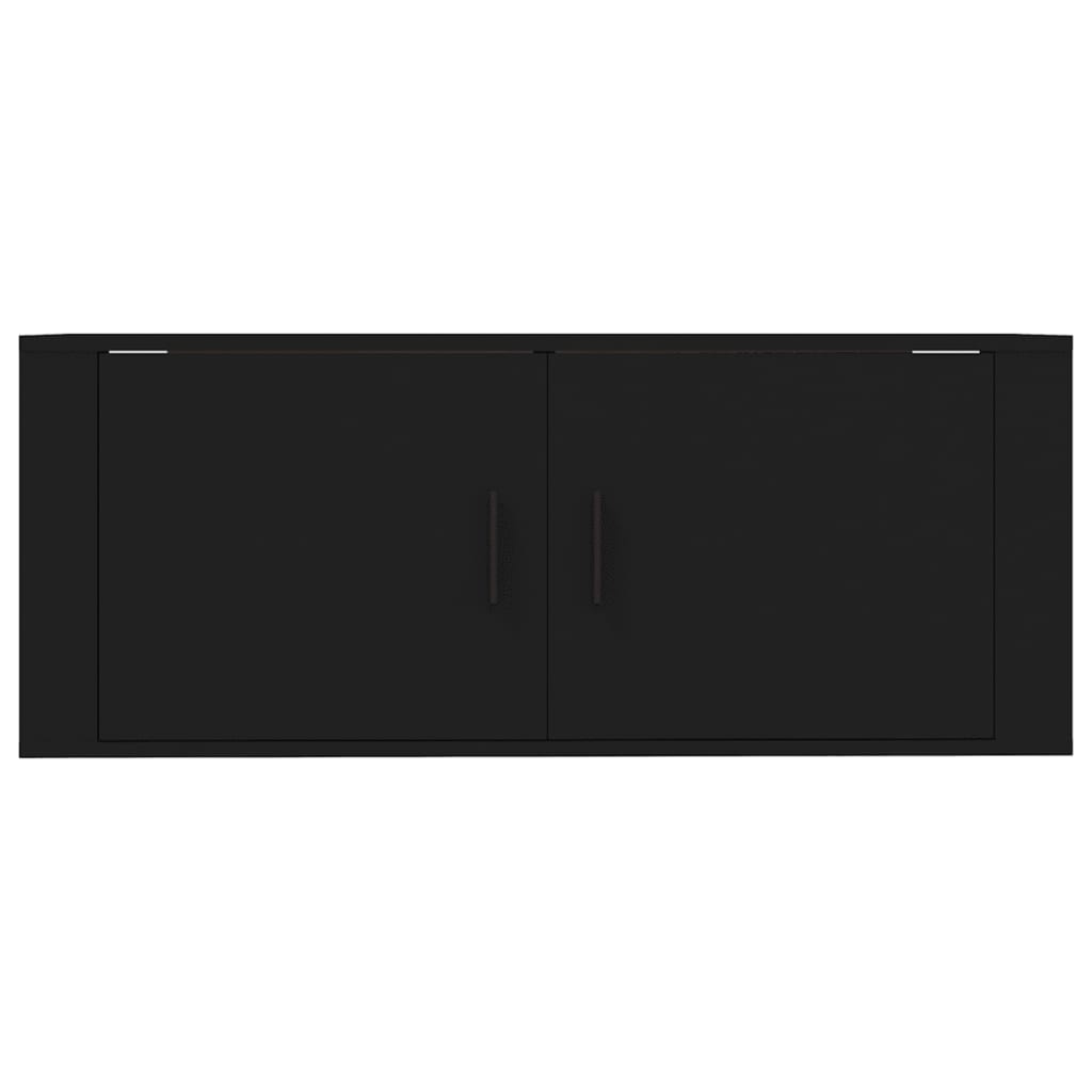 Wall Mounted TV Cabinet Black 100x34.5x40 cm