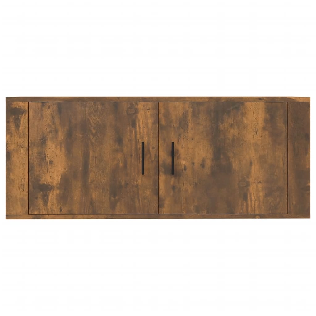 Wall Mounted TV Cabinet Smoked Oak 100x34.5x40 cm