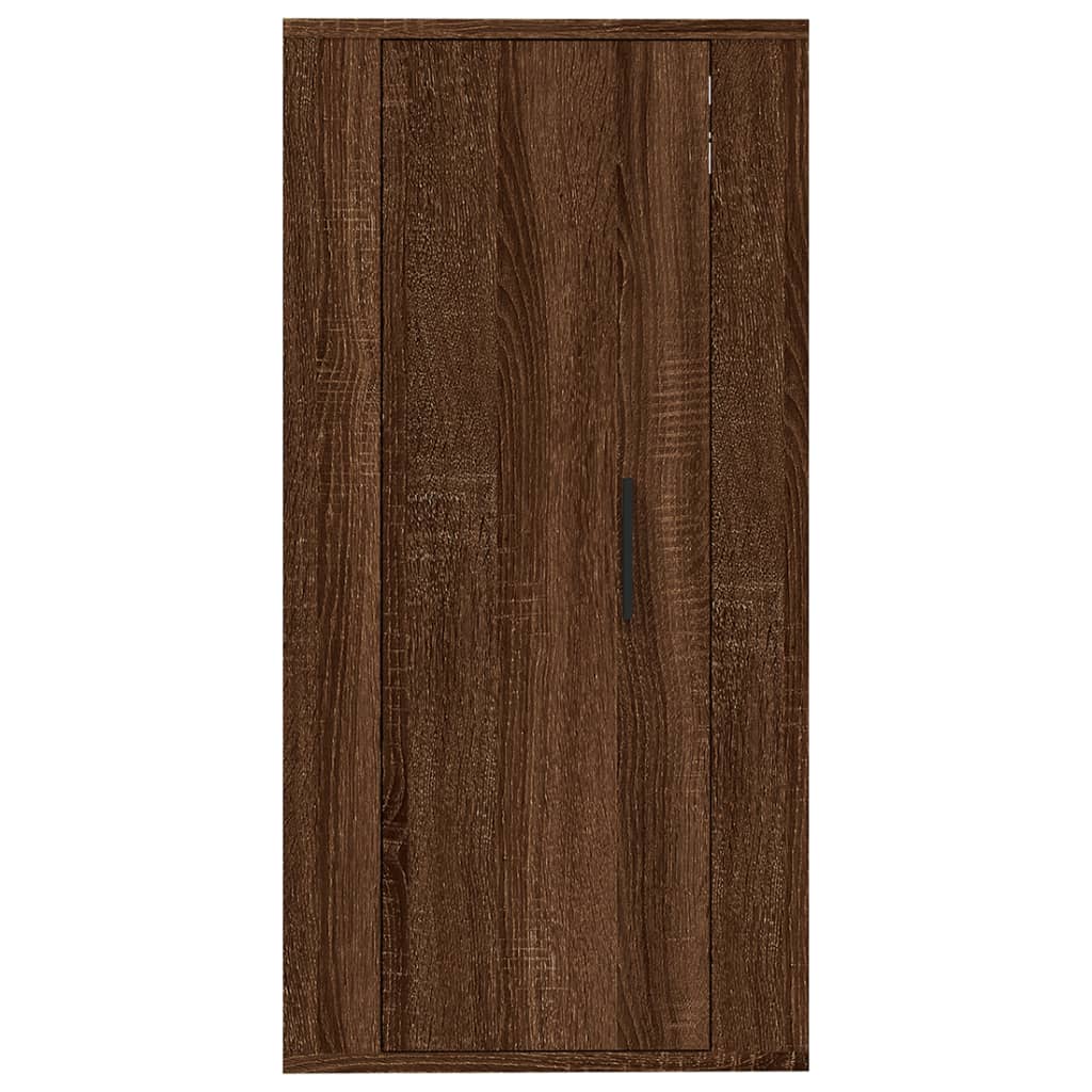 Wall Mounted TV Cabinet Brown Oak 40x34.5x80 cm