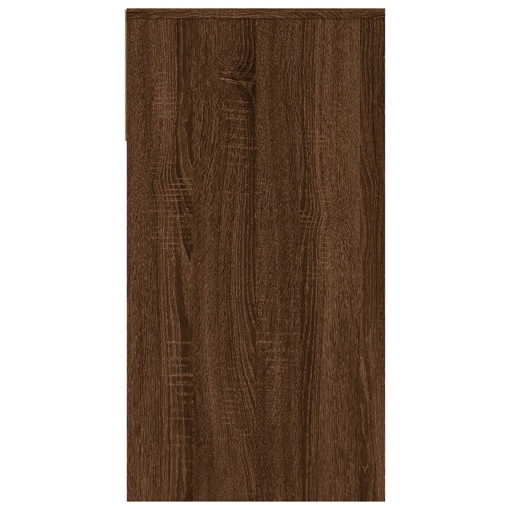 Console Table Brown Oak 100x39x75 cm Engineered Wood