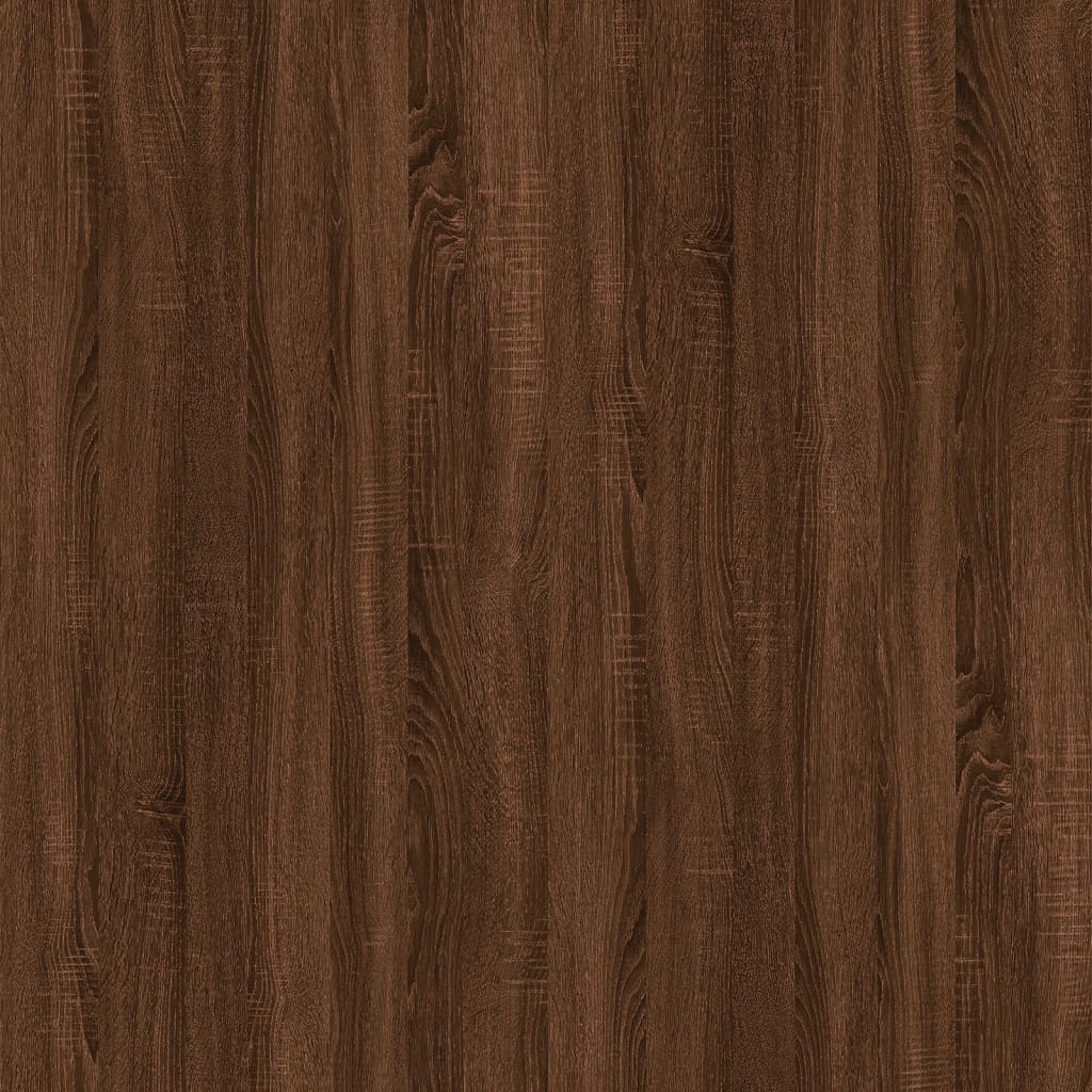Console Table Brown Oak 100x39x75 cm Engineered Wood