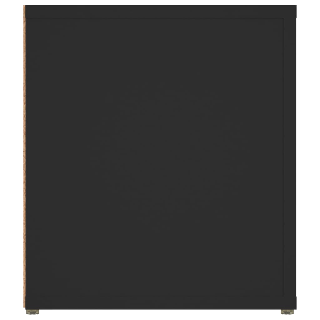 TV Cabinets 2 pcs Black 80x31.5x36 cm Engineered Wood