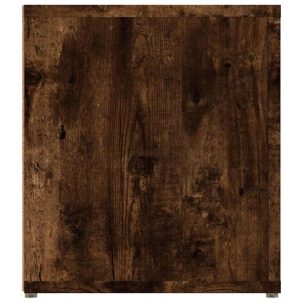 TV Cabinet Smoked Oak 80x31.5x36 cm Engineered Wood