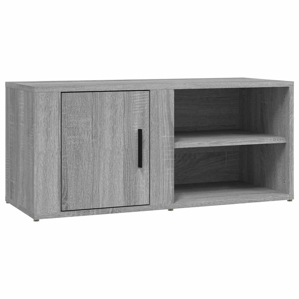 TV Cabinet Grey Sonoma 80x31.5x36 cm Engineered Wood