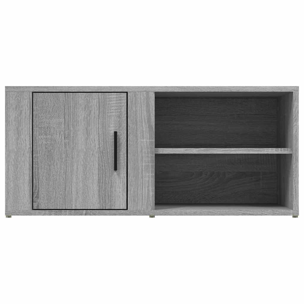 TV Cabinet Grey Sonoma 80x31.5x36 cm Engineered Wood