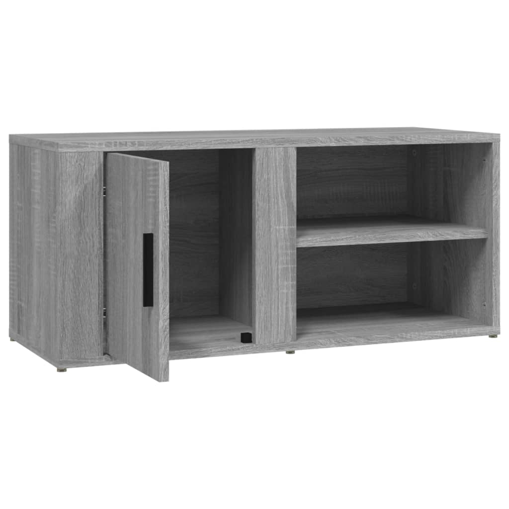 TV Cabinet Grey Sonoma 80x31.5x36 cm Engineered Wood