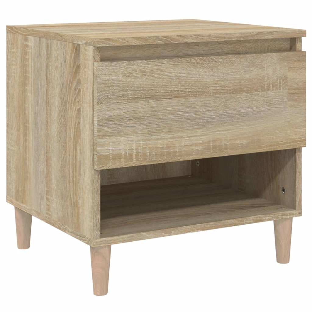 Bedside Table Sonoma Oak 50x46x50 cm Engineered Wood