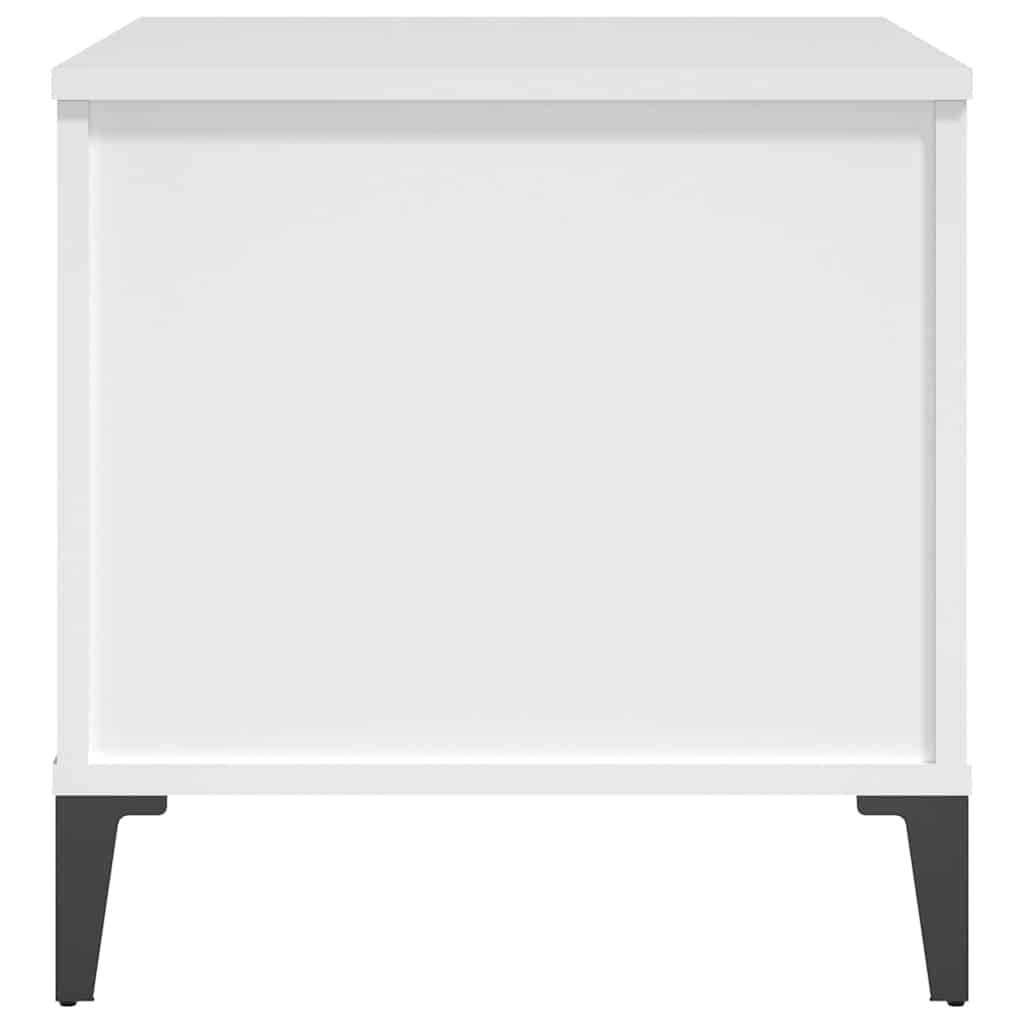 Coffee Table White 60x44.5x45 cm Engineered Wood