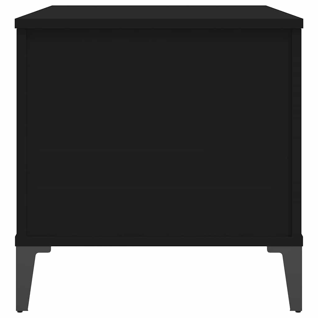 Coffee Table Black 90x44.5x45 cm Engineered Wood