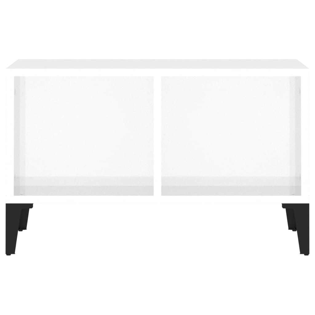 Coffee Table High Gloss White 60x50x36.5 cm Engineered Wood