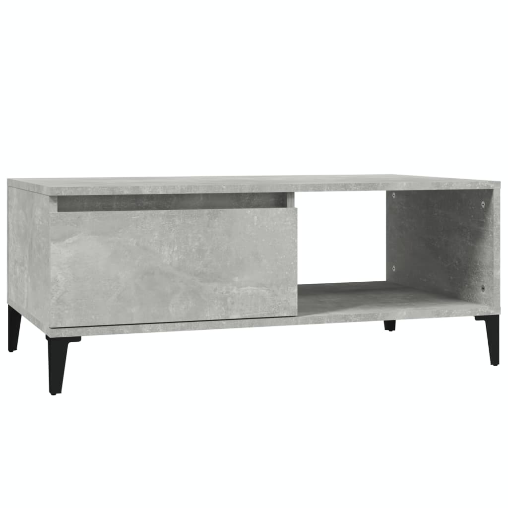 Coffee Table Concrete Grey 90x50x36.5 cm Engineered Wood