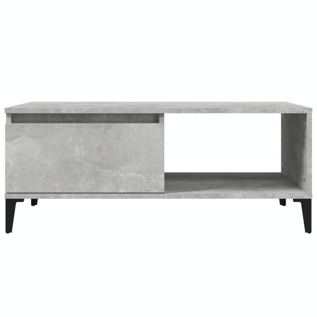 Coffee Table Concrete Grey 90x50x36.5 cm Engineered Wood