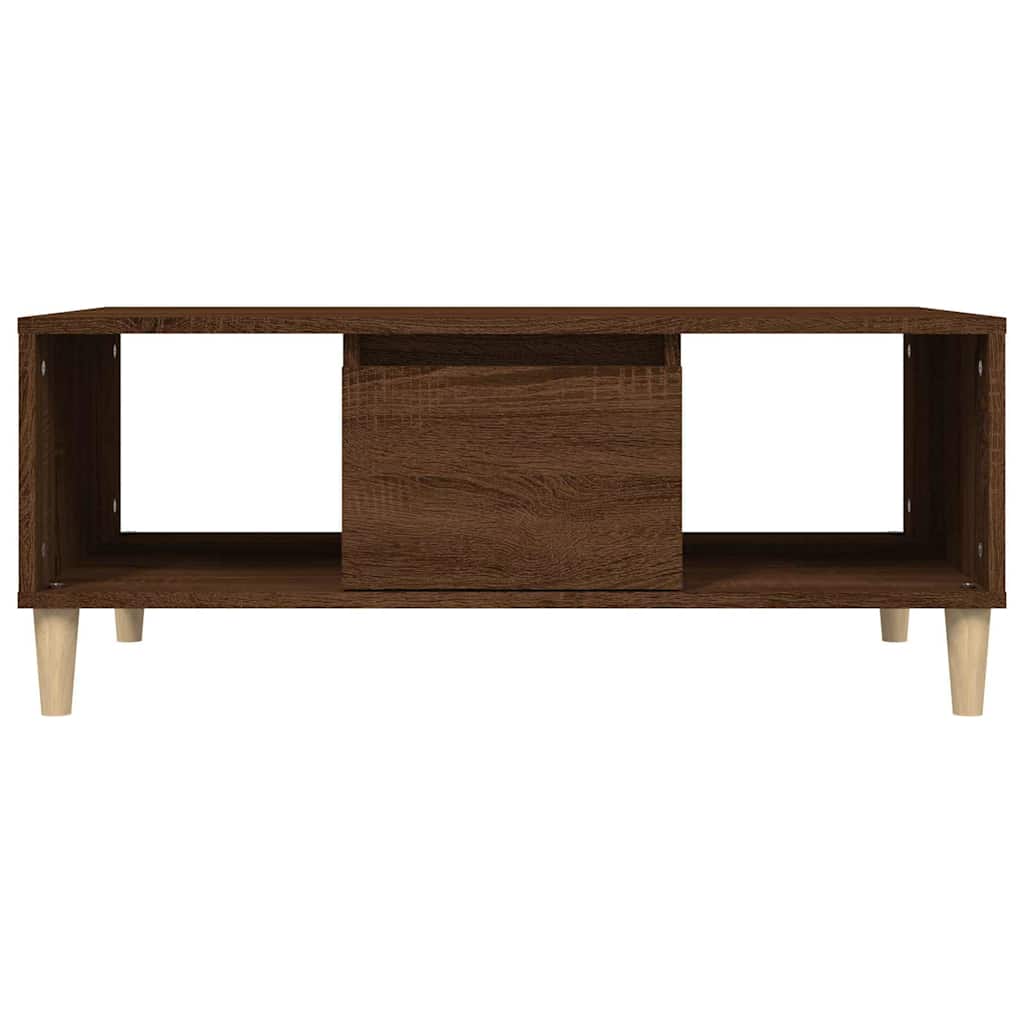 Coffee Table Brown Oak 90x50x36.5 cm Engineered Wood