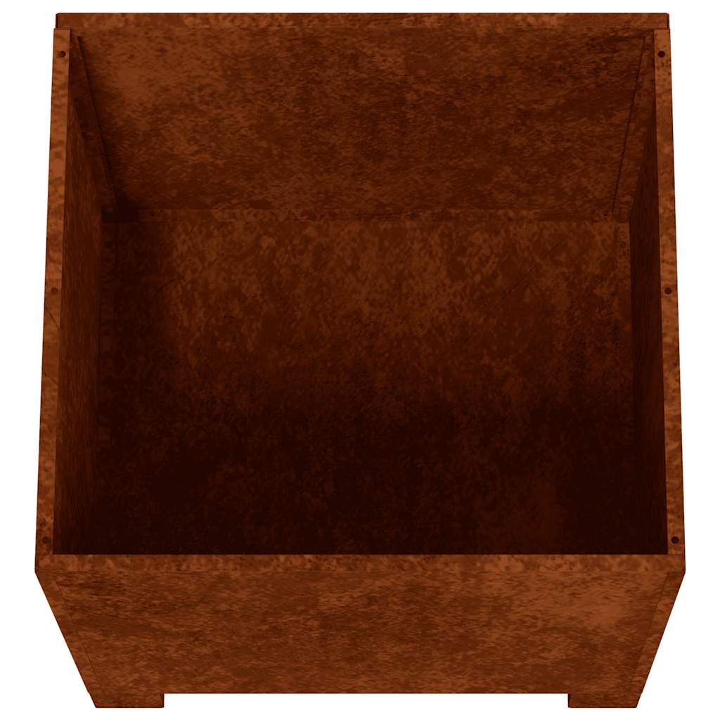 Planter with Legs Rusty 30x30x30 cm Corten Steel