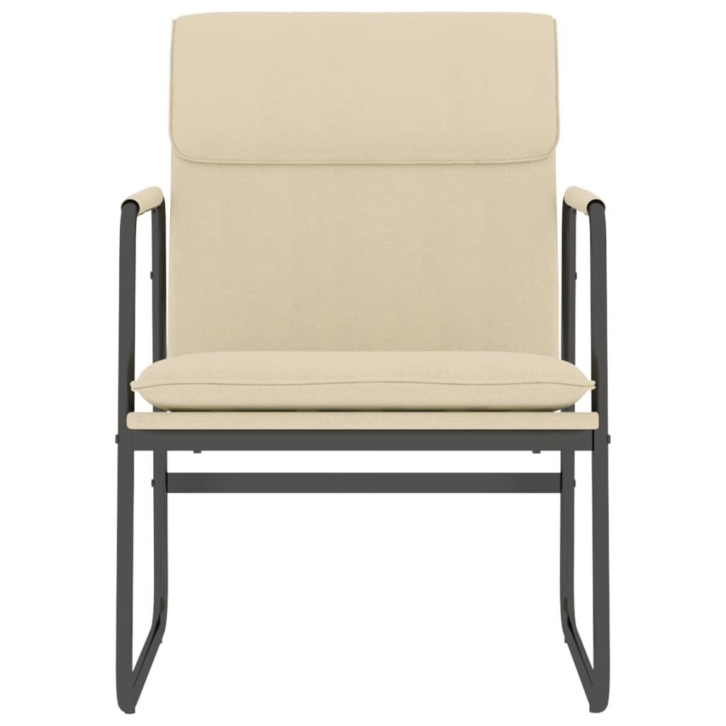 Lounge Chair Cream 55x64x80 cm Fabric