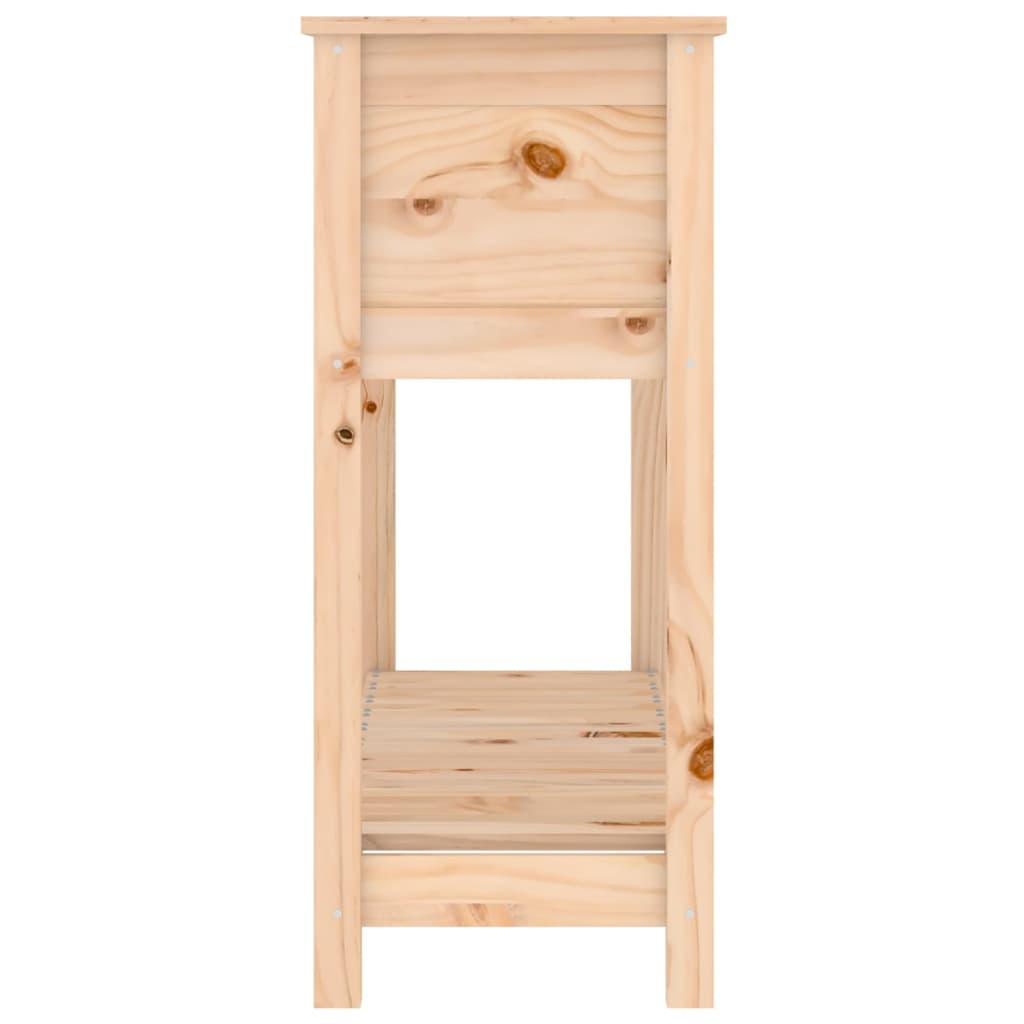 Planter with Shelf 111.5x34.5x81 cm Solid Wood Pine