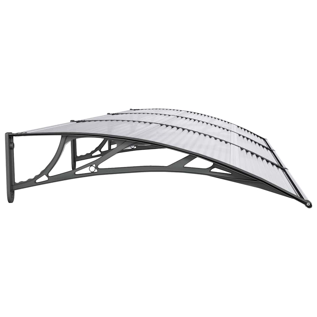 Door Canopy Black 300x100 cm Polycarbonate