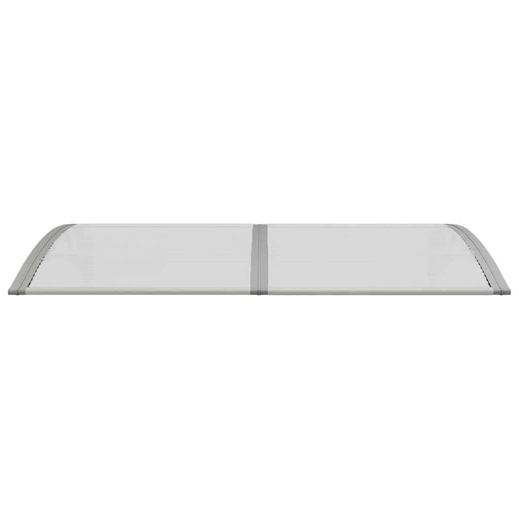 Door Canopy Grey 150x75 cm Polycarbonate