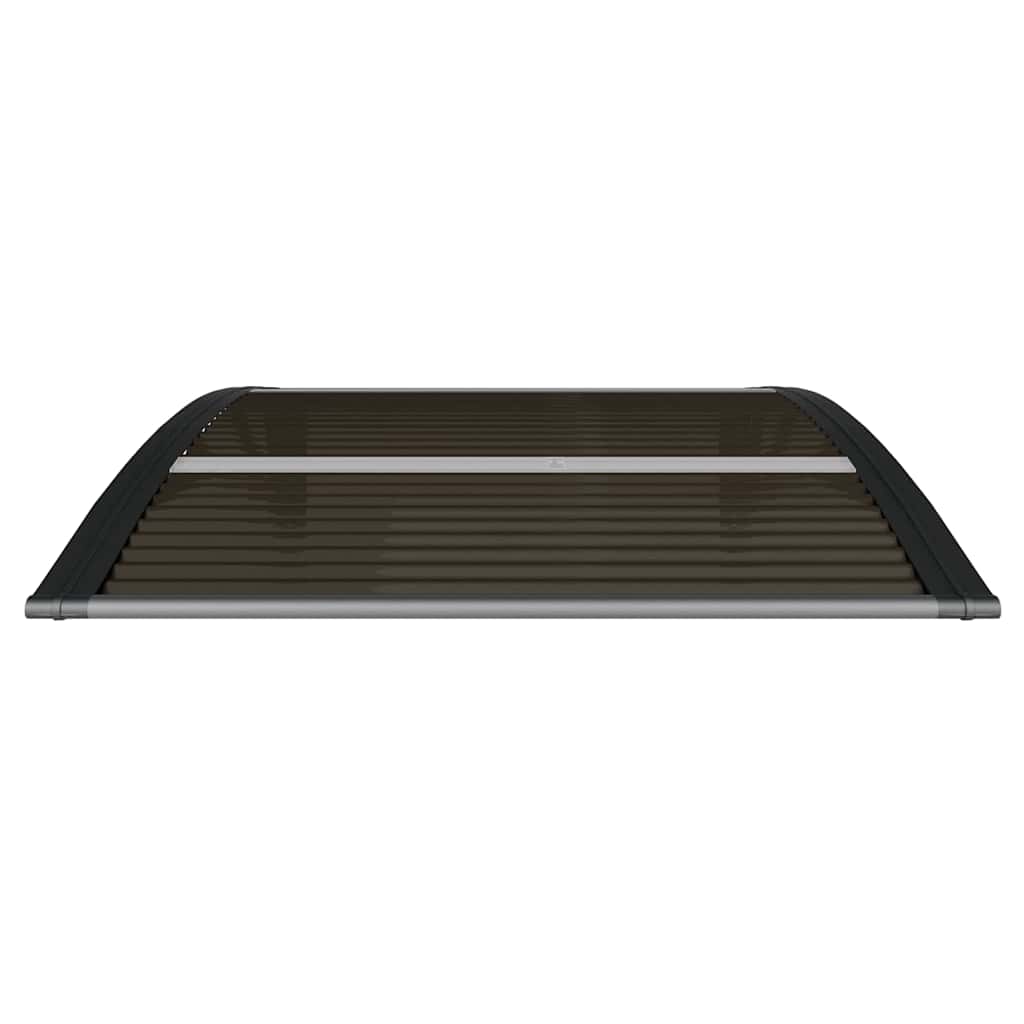 Door Canopy Black 100x80 cm Polycarbonate