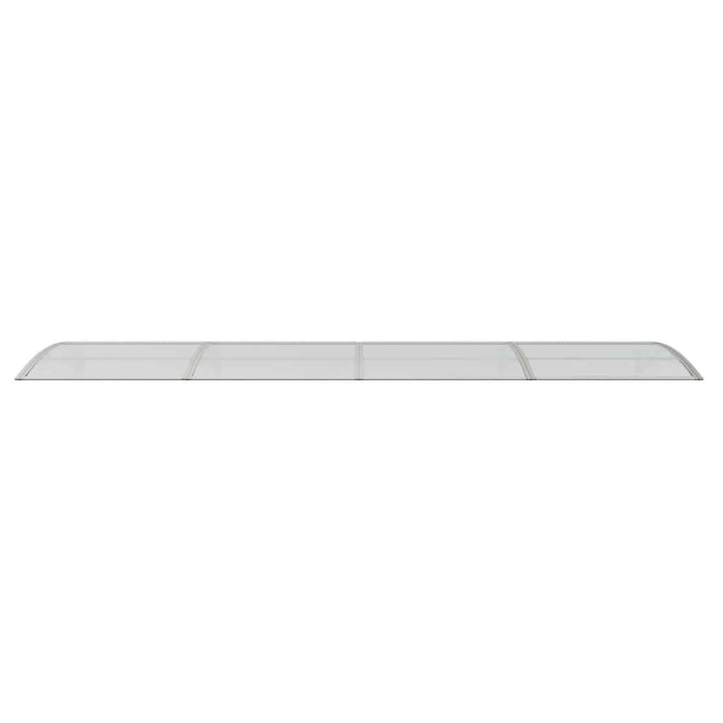 Door Canopy Grey 400x100 cm Polycarbonate