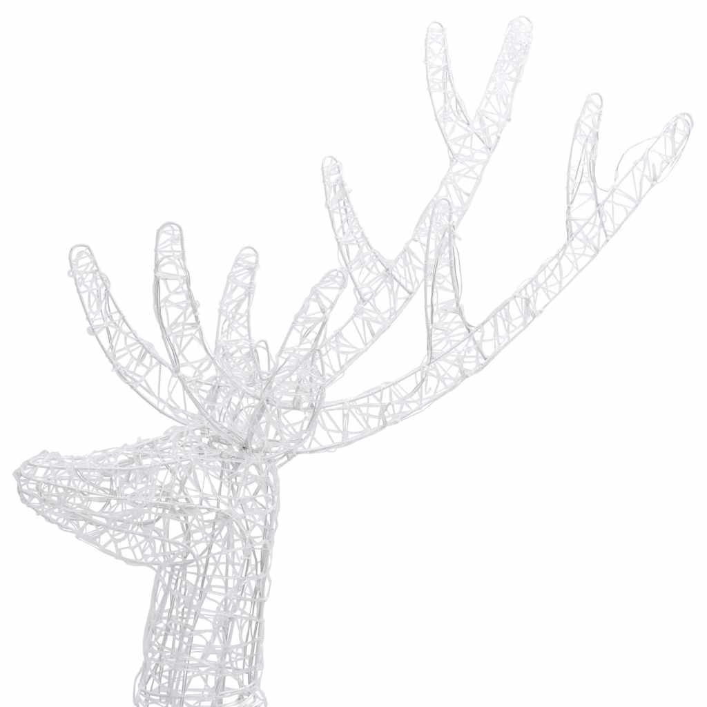 XXL Acrylic Christmas Reindeers 250 LED 3 pcs 180cm Multicolour