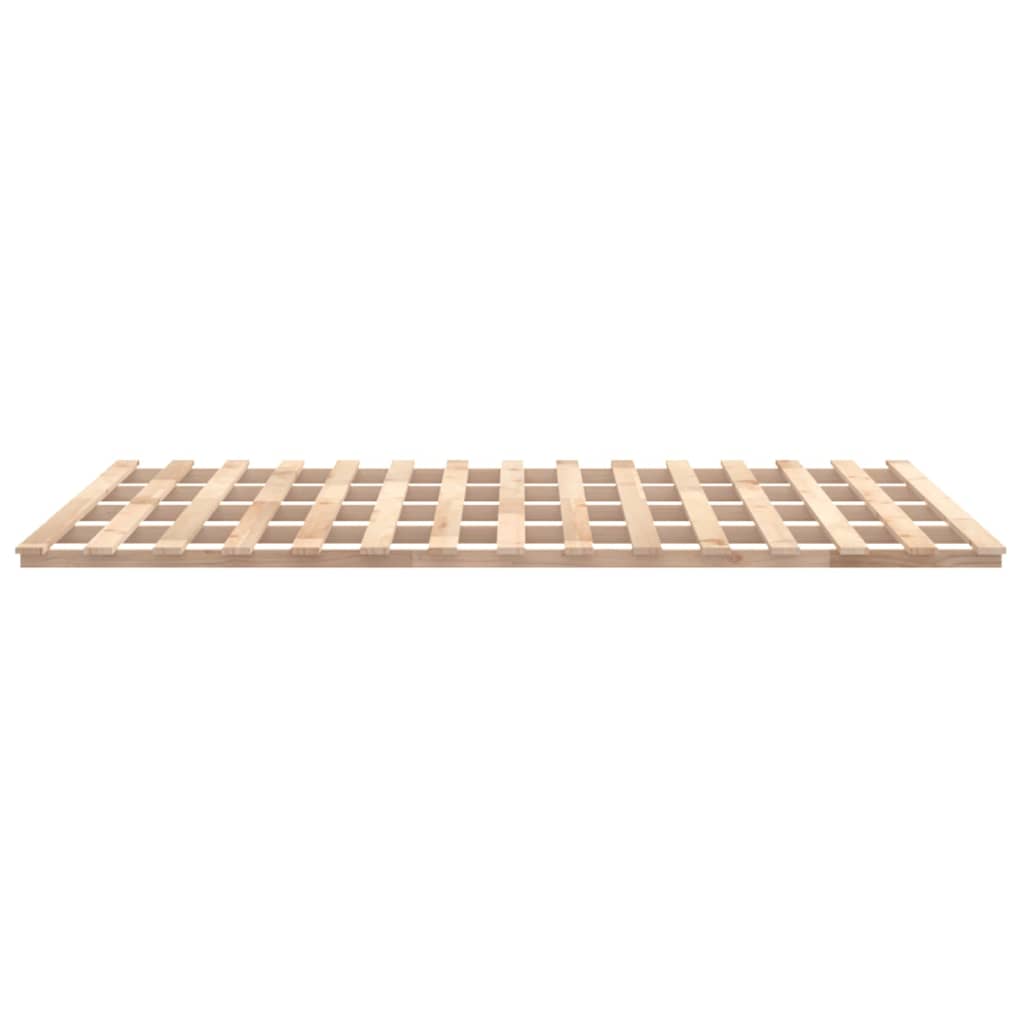 Bed Frame without Mattress 183x203 cm King Solid Wood Pine