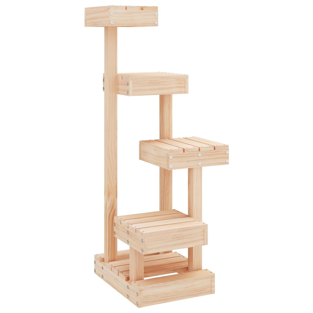 Cat Tree 45,5x49x103 cm Solid Wood Pine