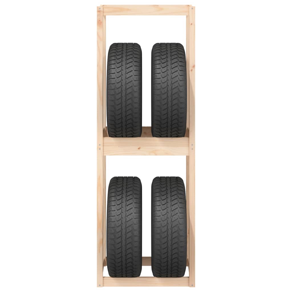 Tire Rack 63x40x180 cm Solid Wood Pine