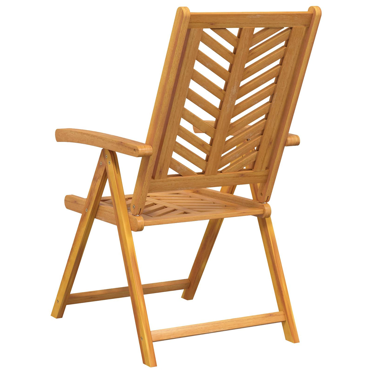 Garden Chair 4 pcs Brown Solid Acacia Wood