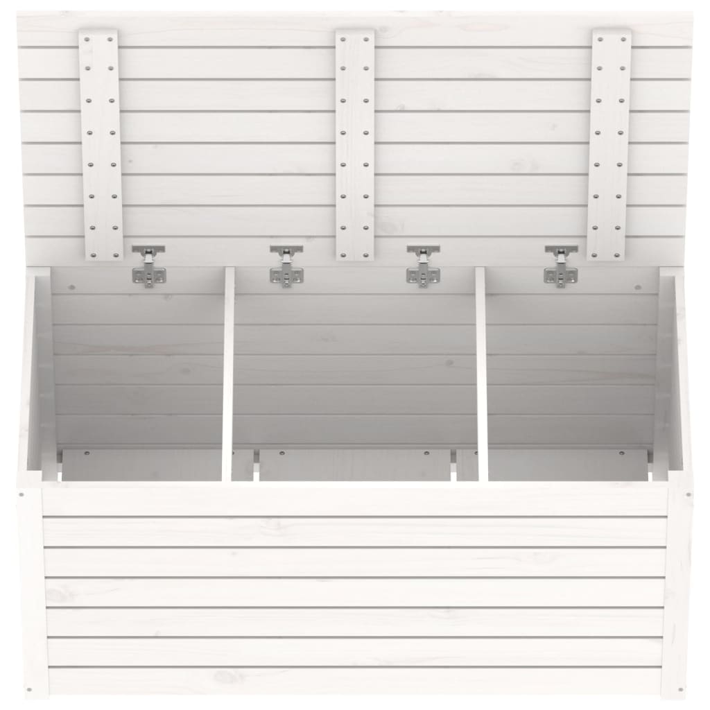 Garden Box White 101x50.5x46.5 cm Solid Wood Pine