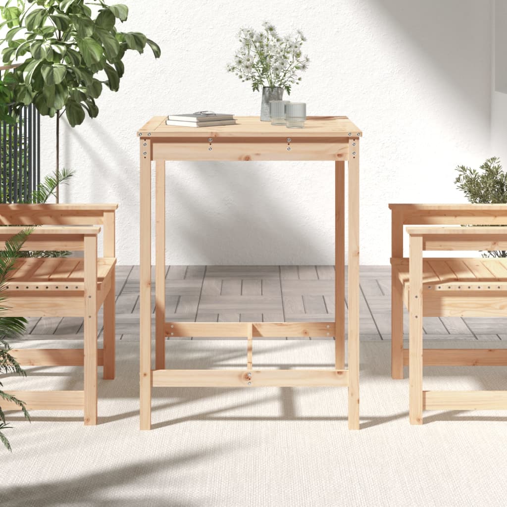 Garden Table 82.5x82.5x110 cm Solid Wood Pine