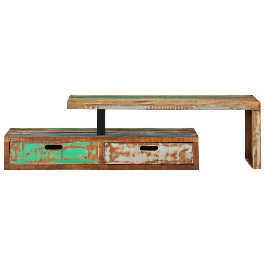 TV Stand (118-200)x30x40 cm Solid Wood Reclaimed