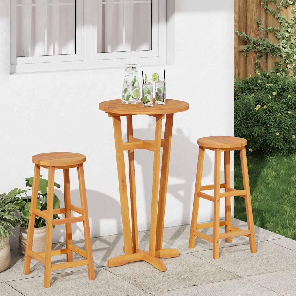 Garden Bar Table Ø60x105 cm Solid Wood Acacia