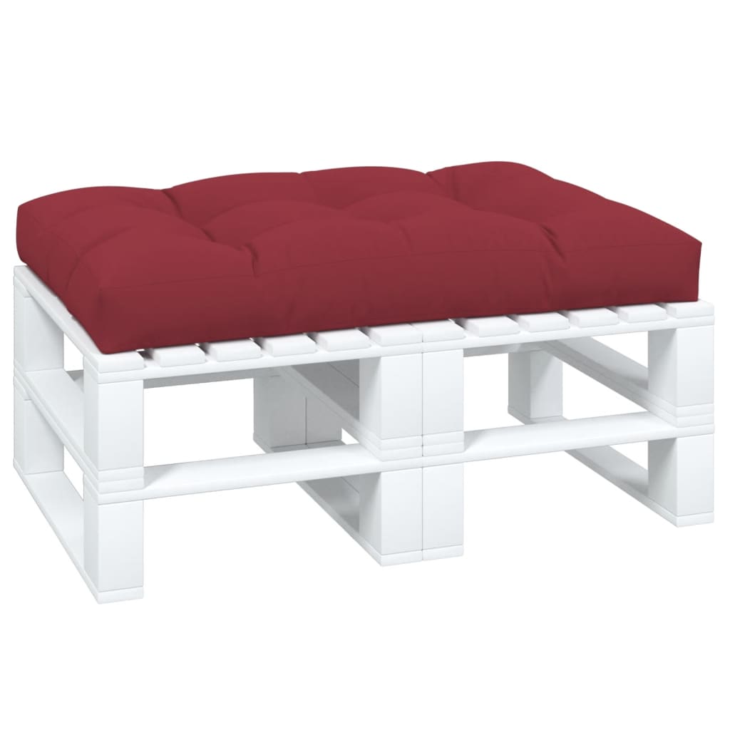 Pallet Cushion Wine Red 120x80x12 cm Fabric