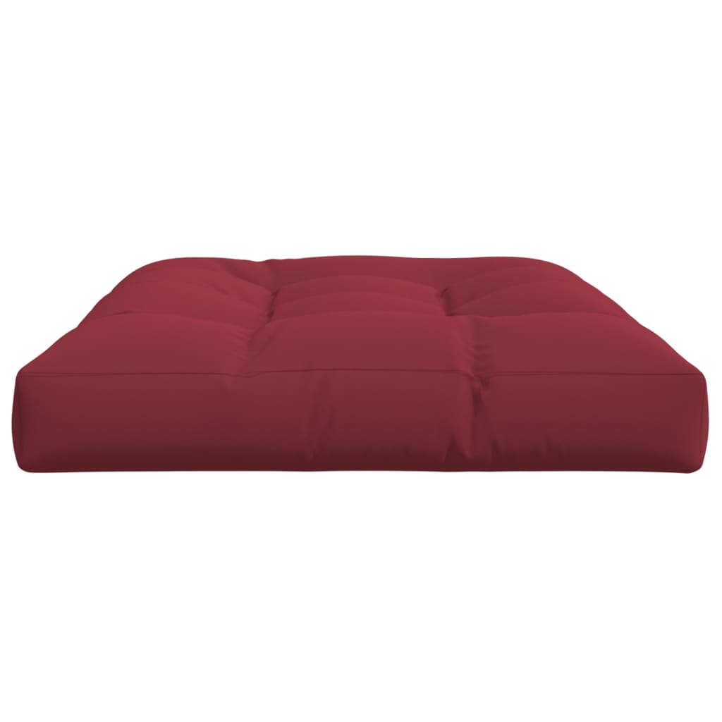 Pallet Cushion Wine Red 120x80x12 cm Fabric