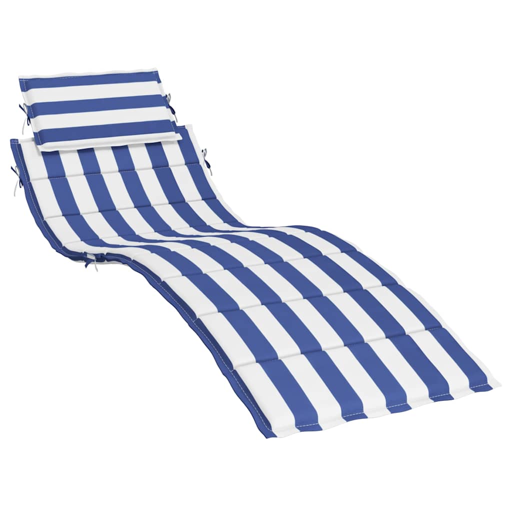 Sun Lounger Cushion Blue&White Stripe Oxford Fabric