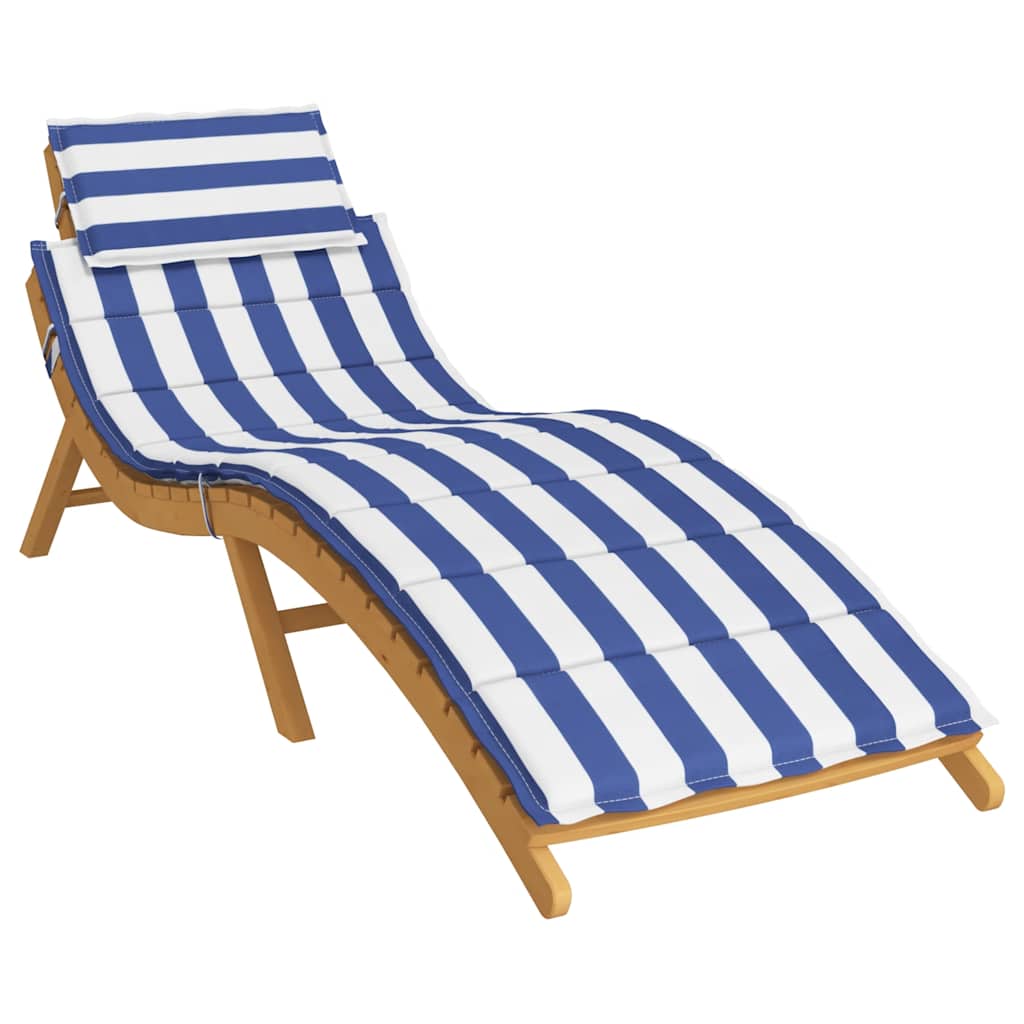 Sun Lounger Cushion Blue&White Stripe Oxford Fabric