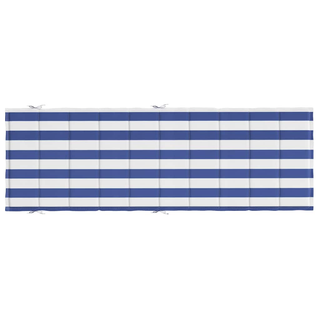 Sun Lounger Cushion Blue&White Stripe Oxford Fabric