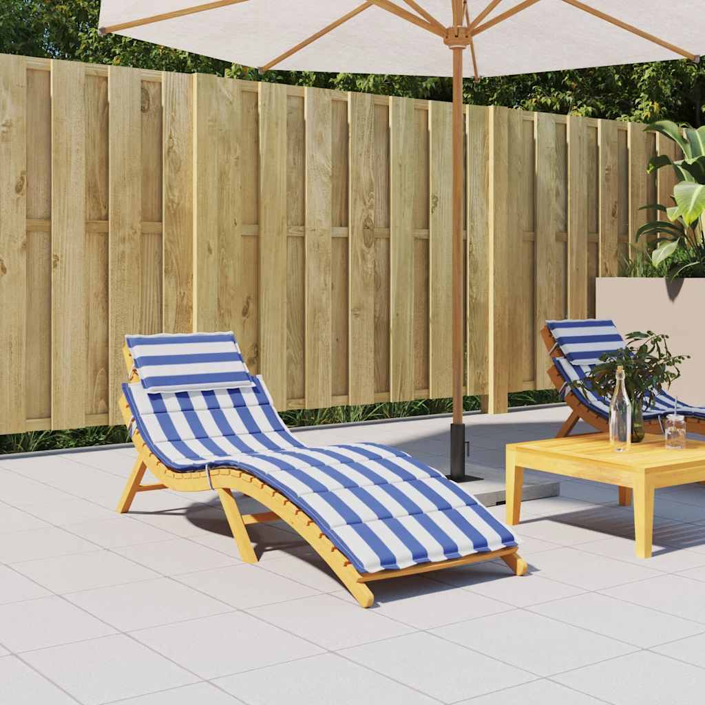 Sun Lounger Cushion Blue&White Stripe Oxford Fabric