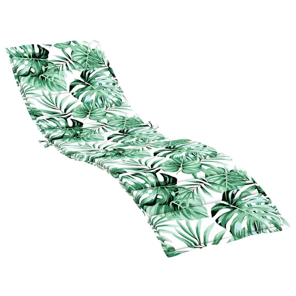 Lounger Cushion Leaf Leaf Pattern 200 x 70 x 3 cm Oxford Fabric