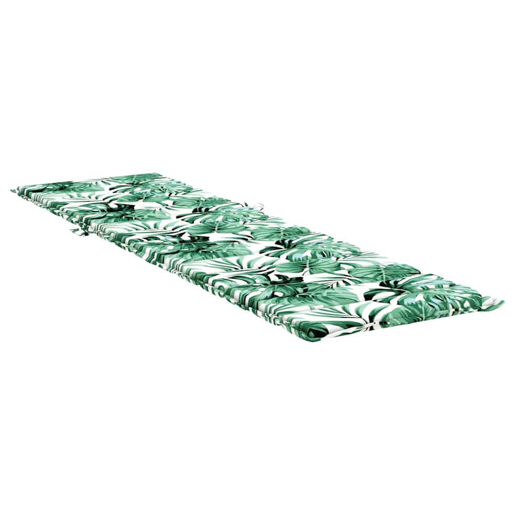Lounger Cushion Leaf Leaf Pattern 200 x 70 x 3 cm Oxford Fabric
