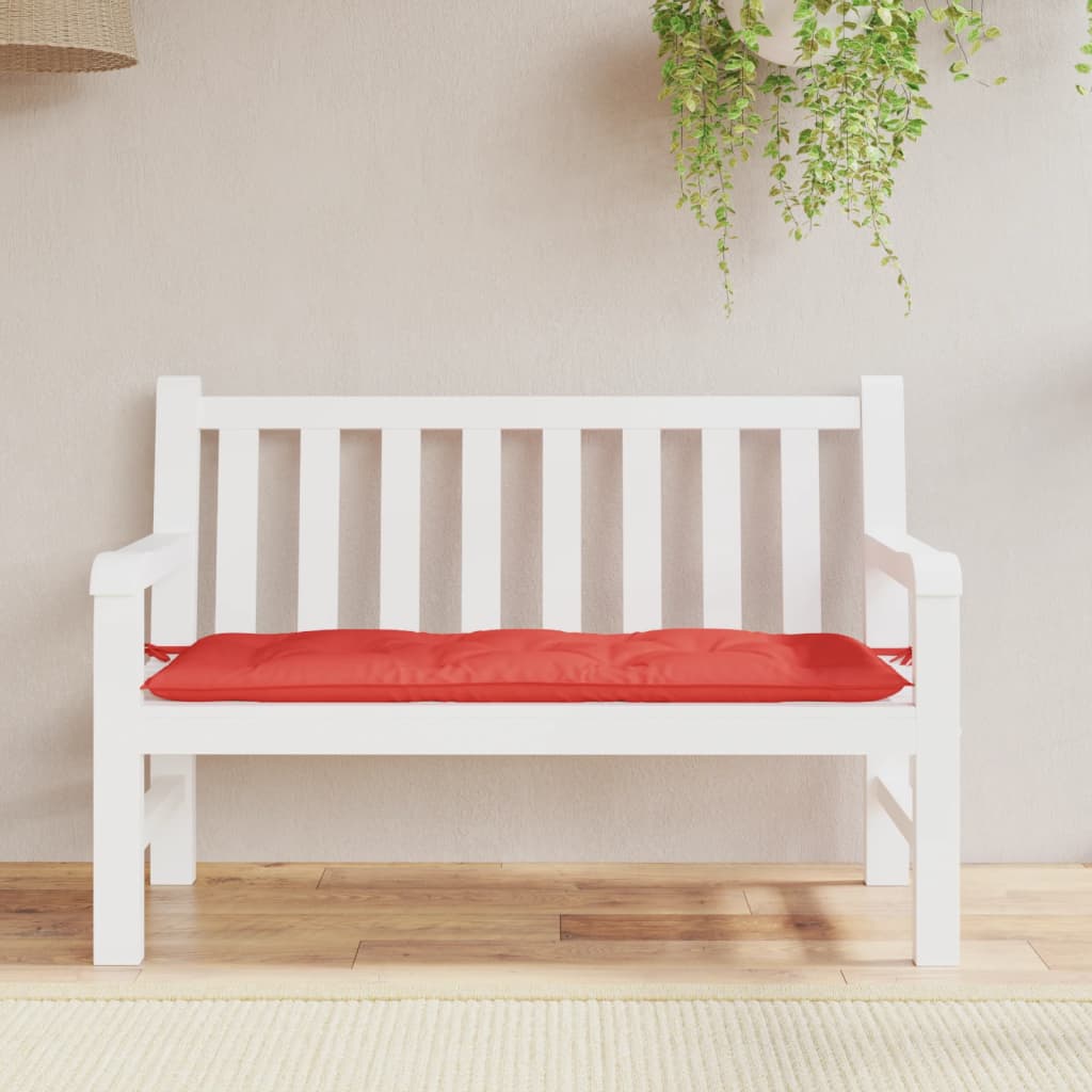 Garden Bench Cushion Red 120x50x7cm Oxford Fabric