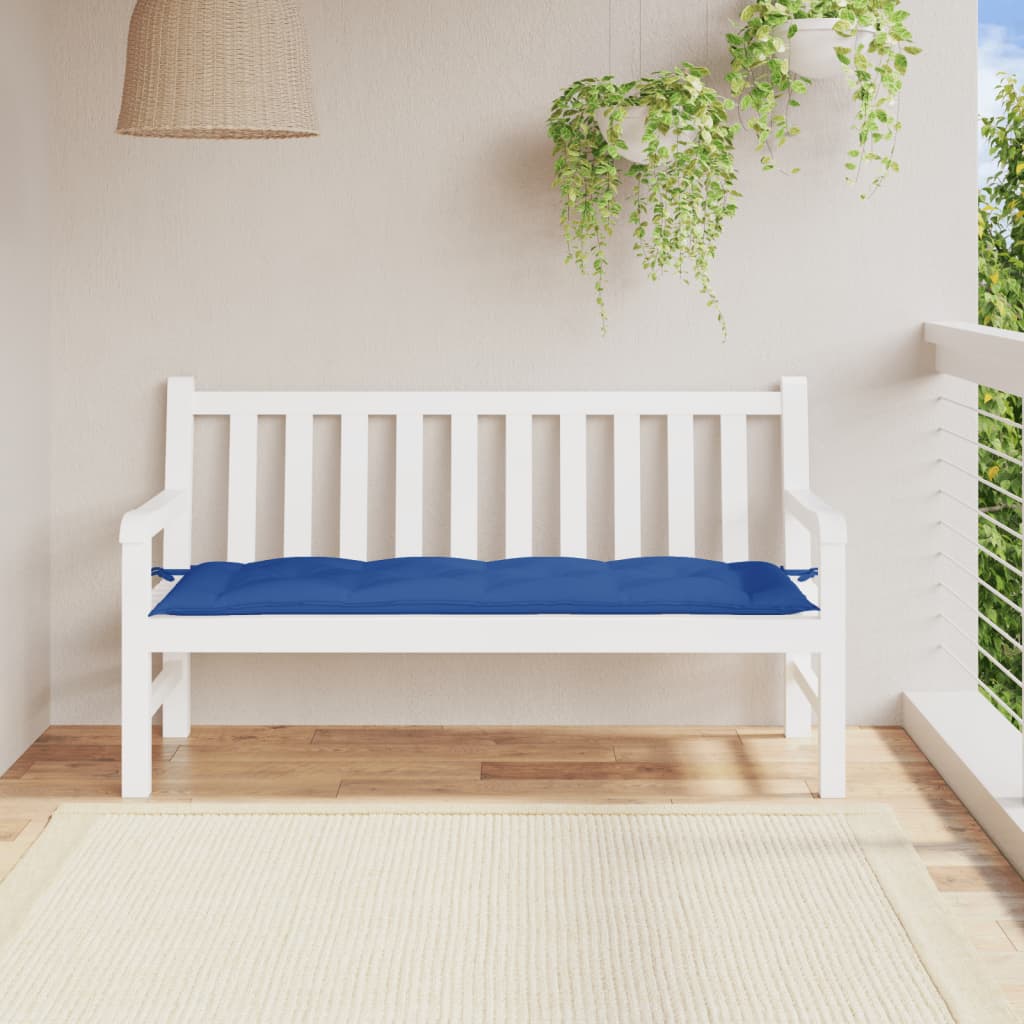 Garden Bench Cushion Royal Blue 150x50x7 cm Oxford Fabric