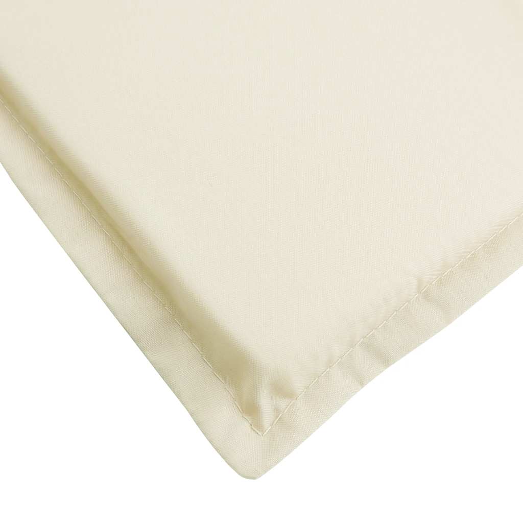 Sun Lounger Cushion Cream 180x60x4 cm Oxford Fabric