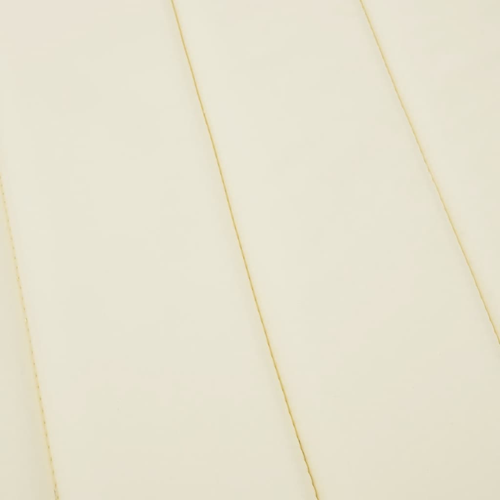Sun Lounger Cushion Cream 180x60x4 cm Oxford Fabric