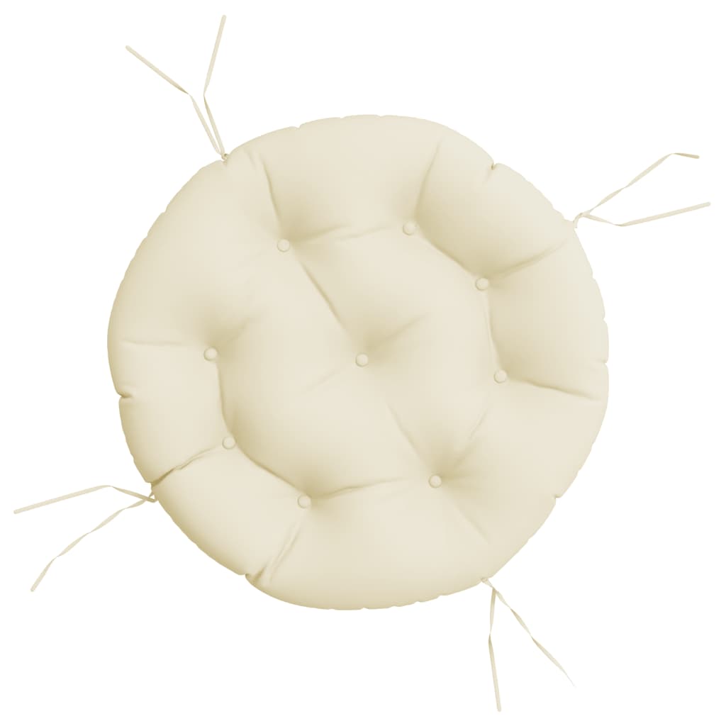 Round Cushion Cream Ø 60 x11 cm Oxford Fabric